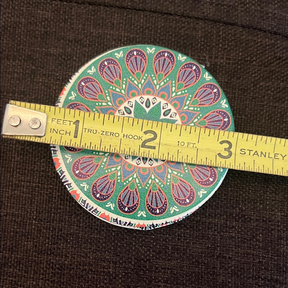 #*1109**Floral Coin Purse and Compact Mirror Set - Picture 6 of 8